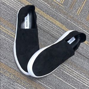 Black Slip-On Steve Madden Shoes